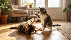 I gatti litigano ogni giorno, ma in realtà si tratta di amore. Ecco come distinguerli